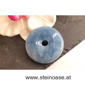 Aquamarin Anhänger Donut XXL, 55mm